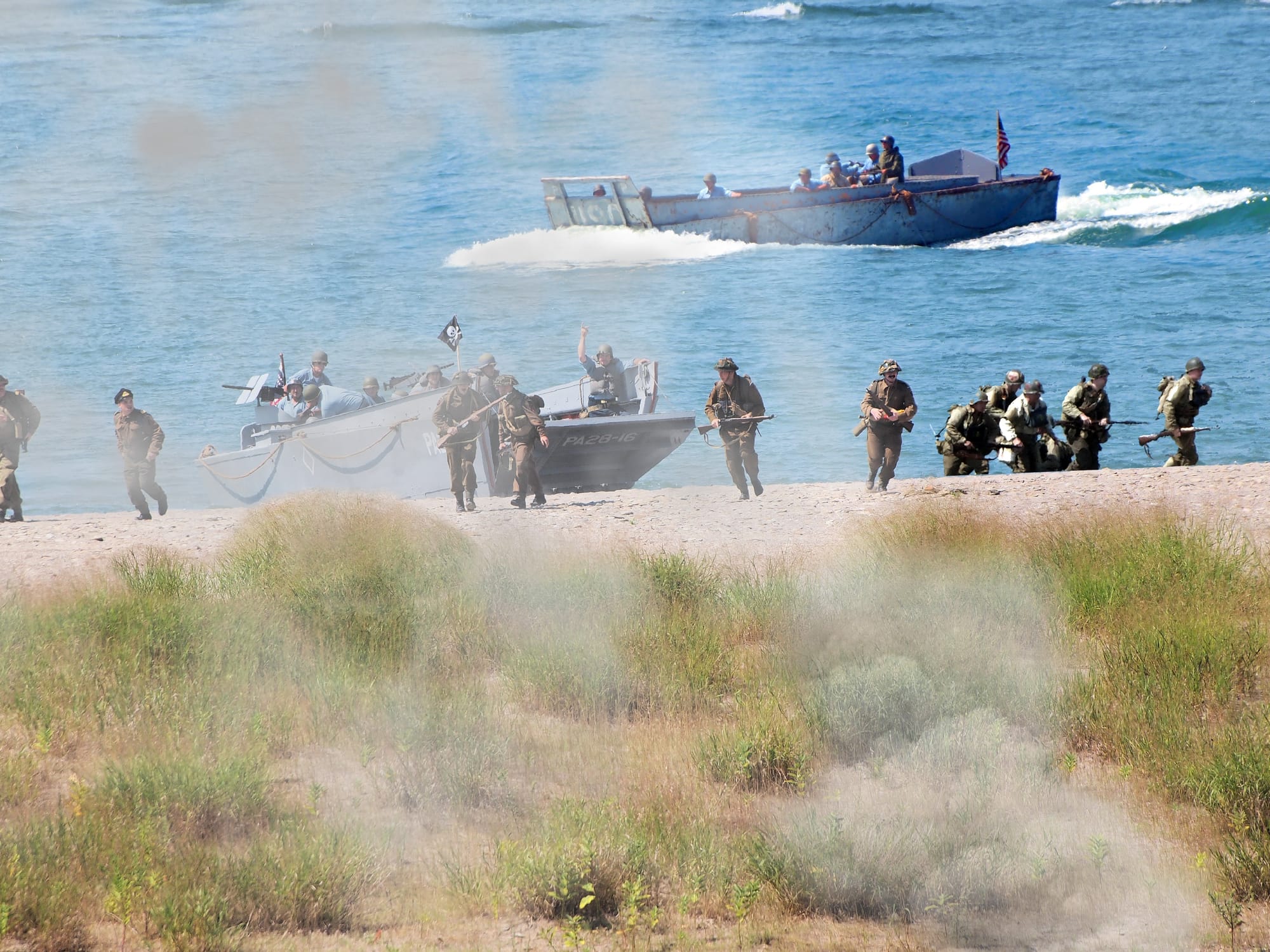 Normandy Landing, D-Day reenactment, Conneaut, Ohio, Aug., 2025 [Photo: S Cobaugh]