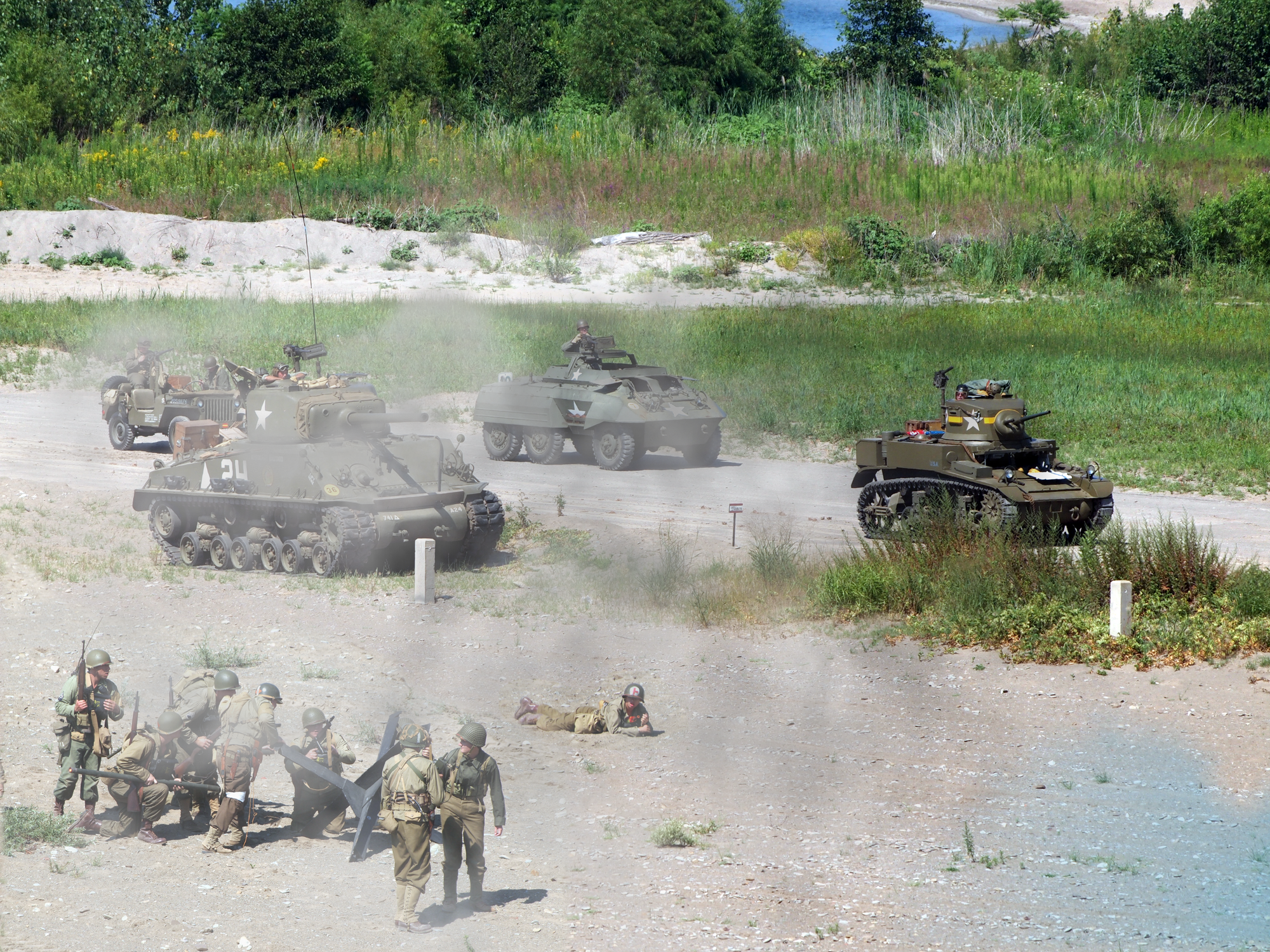 Normandy Landing, D-Day reenactment, Conneaut, Ohio, Aug., 2025 [Photo: S Cobaugh]