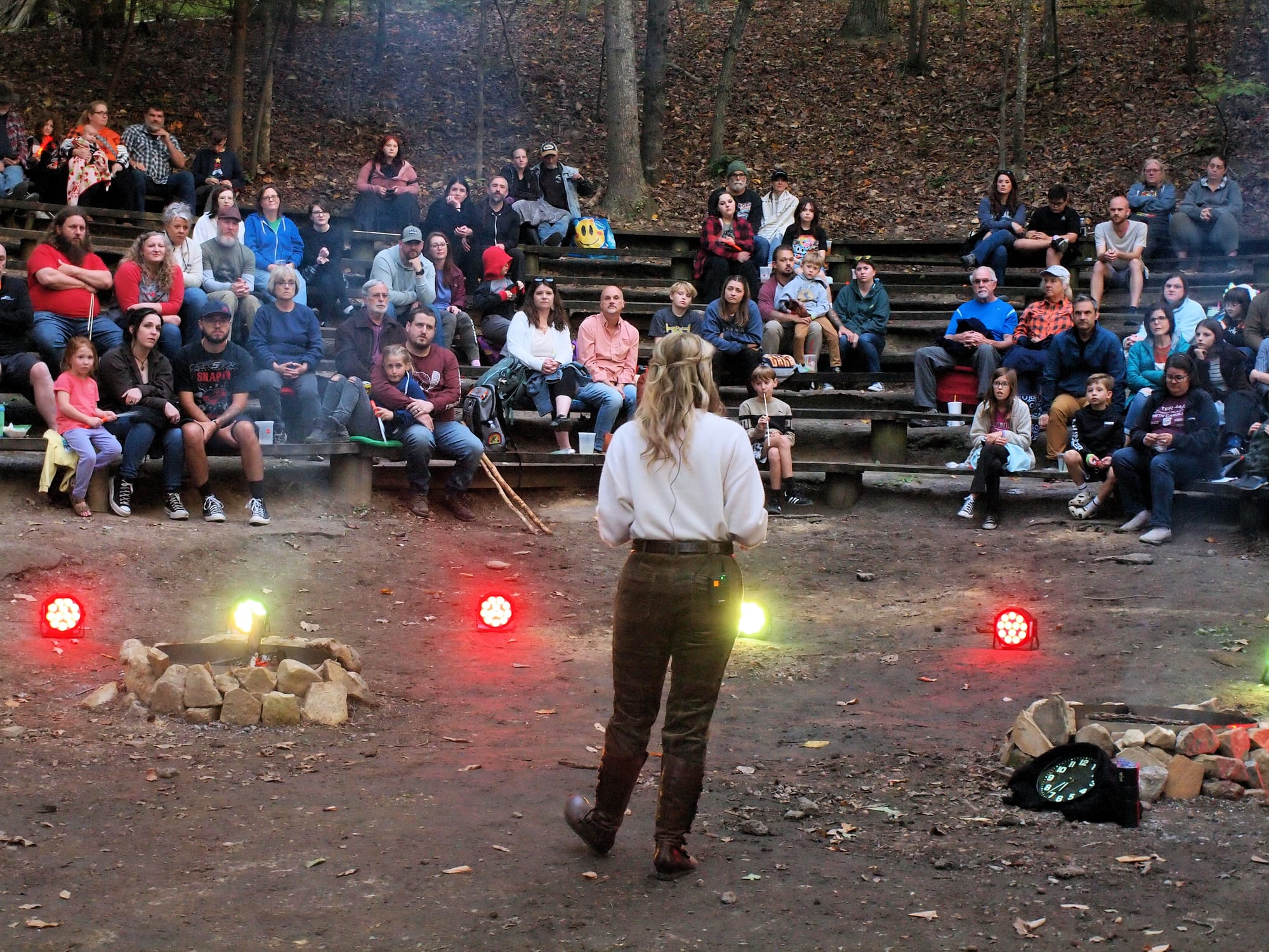 Dr. Hannah Harvey, Campfire Tales, Bays Mountain Park, Kingsport, TN, 10/11/25 [Photo: S Cobaugh]