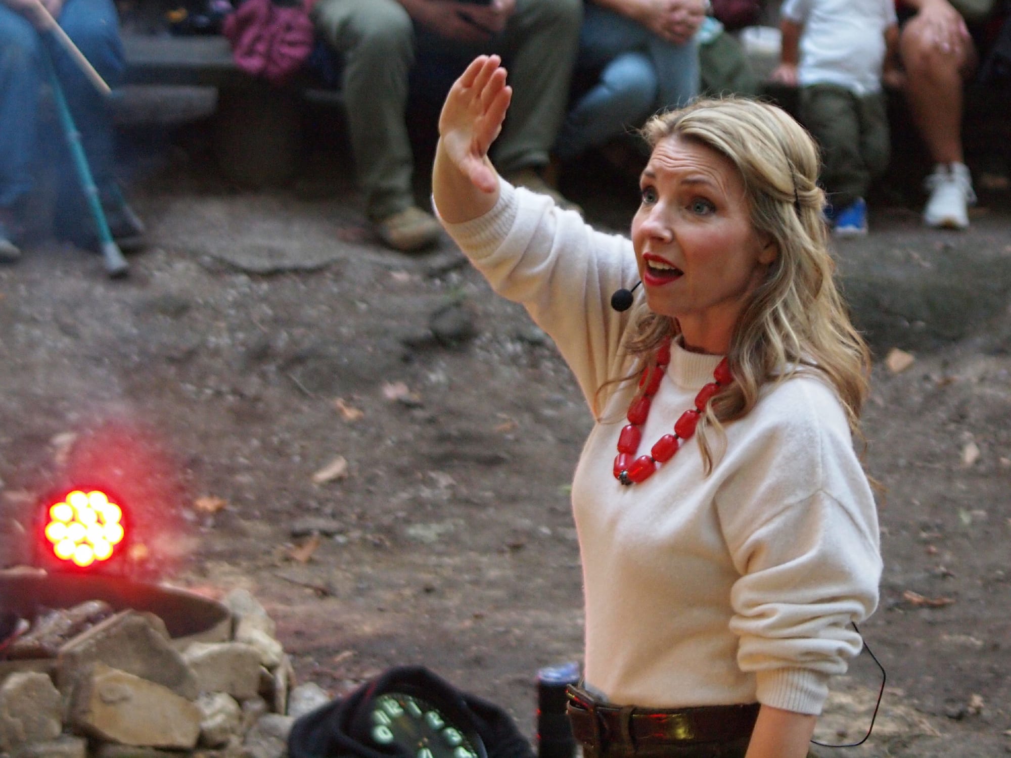 Dr. Hannah Harvey, Campfire Tales, Bays Mountain Park, Kingsport, TN, 10/11/25 [Photo: S Cobaugh]
