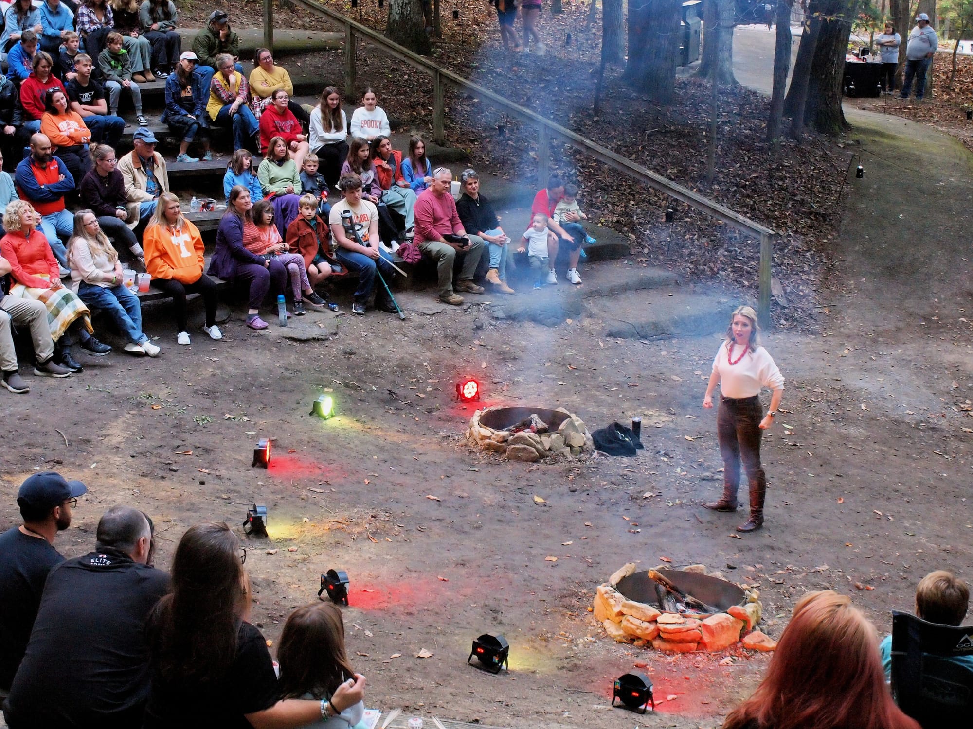 Dr. Hannah Harvey, Campfire Tales, Bays Mountain Park, Kingsport, TN, 10/11/25 [Photo: S Cobaugh]