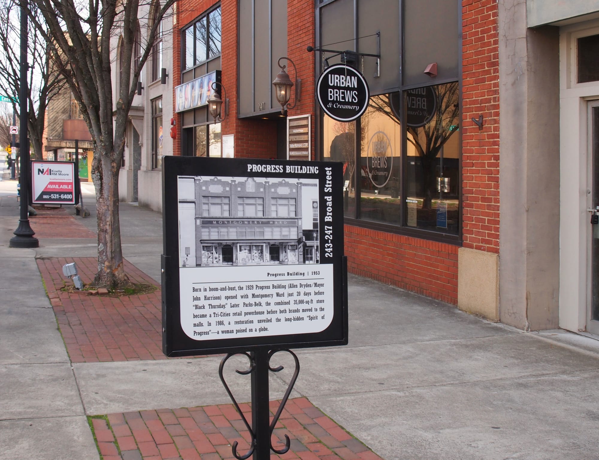 Heritage Trail Installation, downtown Kingsport, TN, Mar 5, 2026 [Photo: J Lowry]