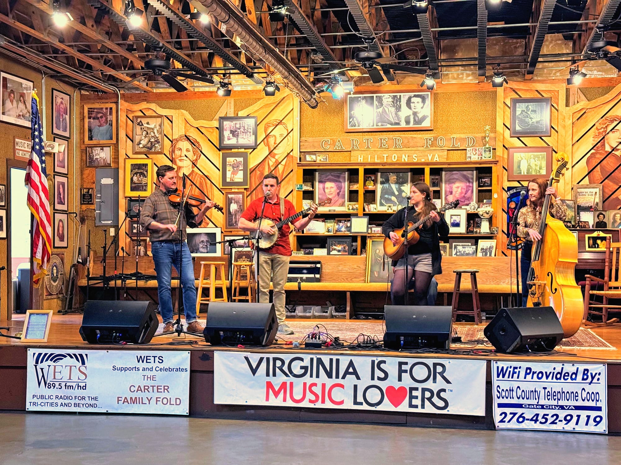 Empty Bottle String Band, Carter Family Fold, Hiltons, VA, Mar 14, 2026 [Photo: S Cobaugh]