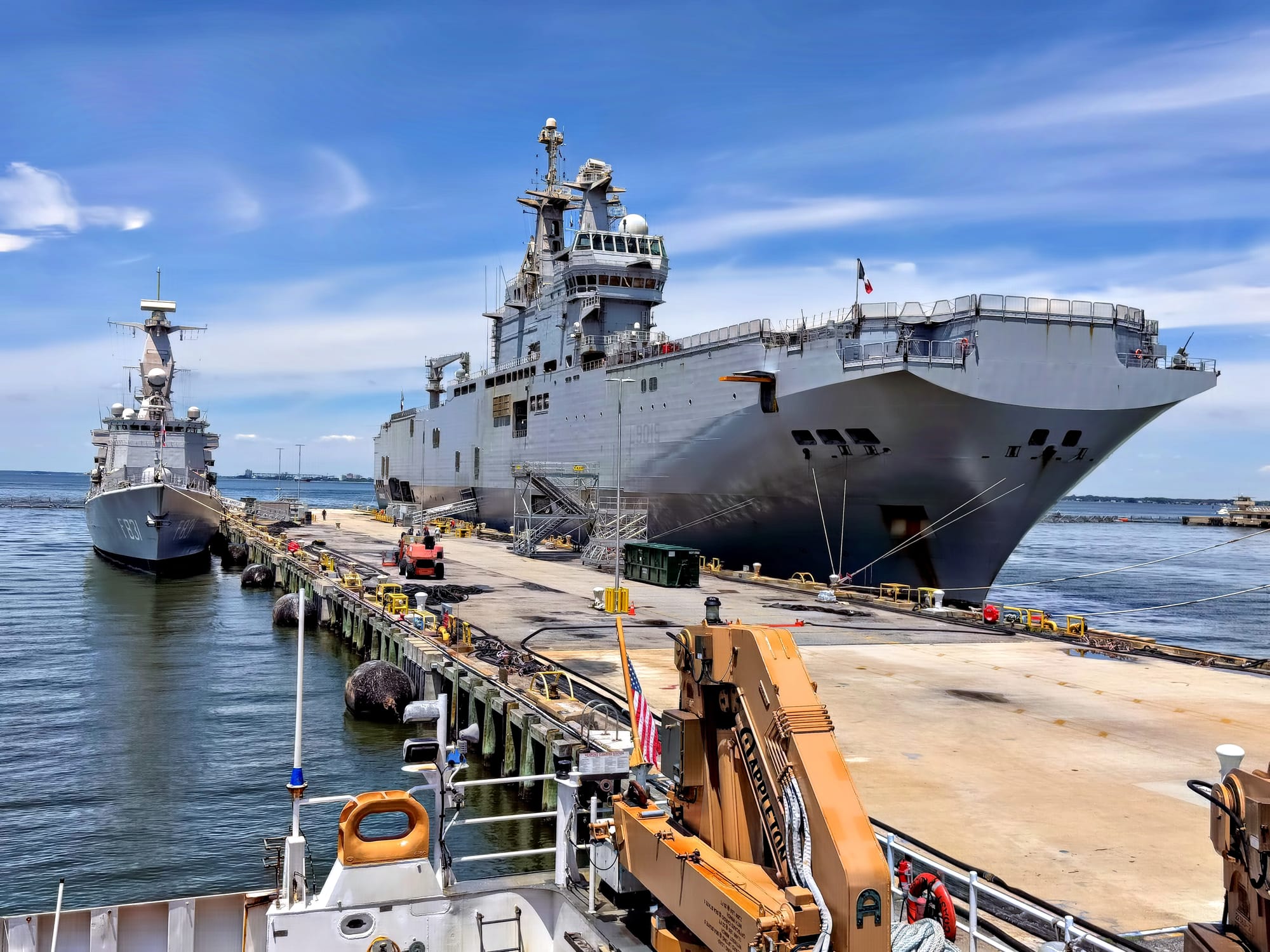 America/VA250 event, Fleet Week 2026, French Naval vessels FS Prairial & FS Dixmude, Naval Station Norfolk, Norfolk, VA, June 20, 2026 [Photo: S Cobaugh]