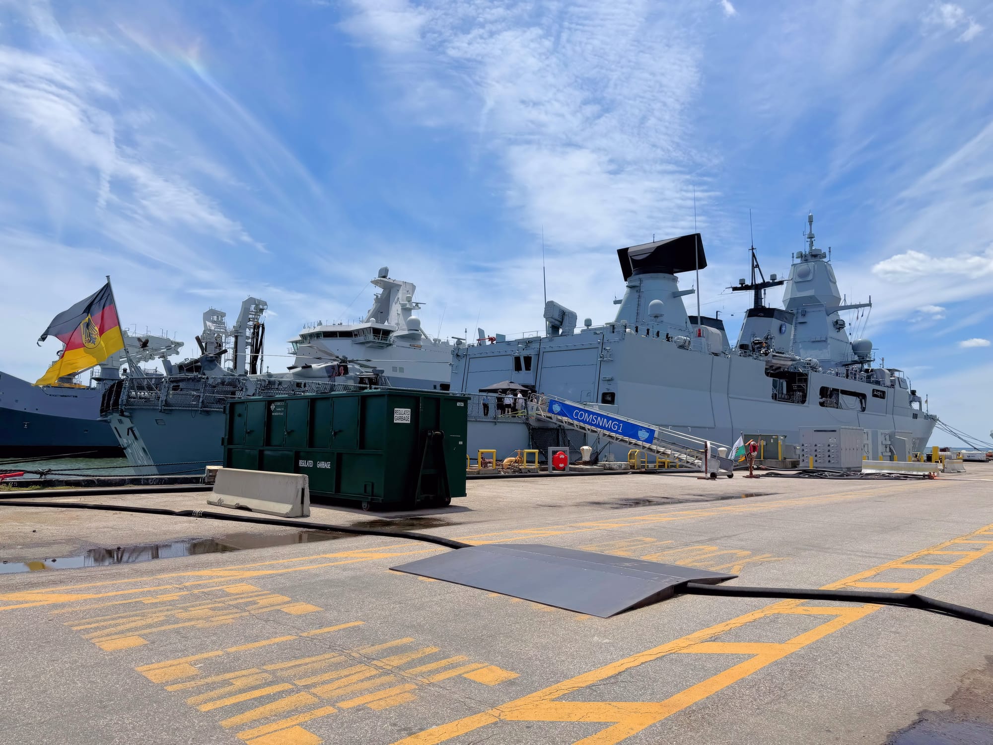 America/VA250 event, Fleet Week 2026, German Naval vessel FGS Sachsen, Naval Station Norfolk, Norfolk, VA, June 20, 2026 [Photo: S Cobaugh]