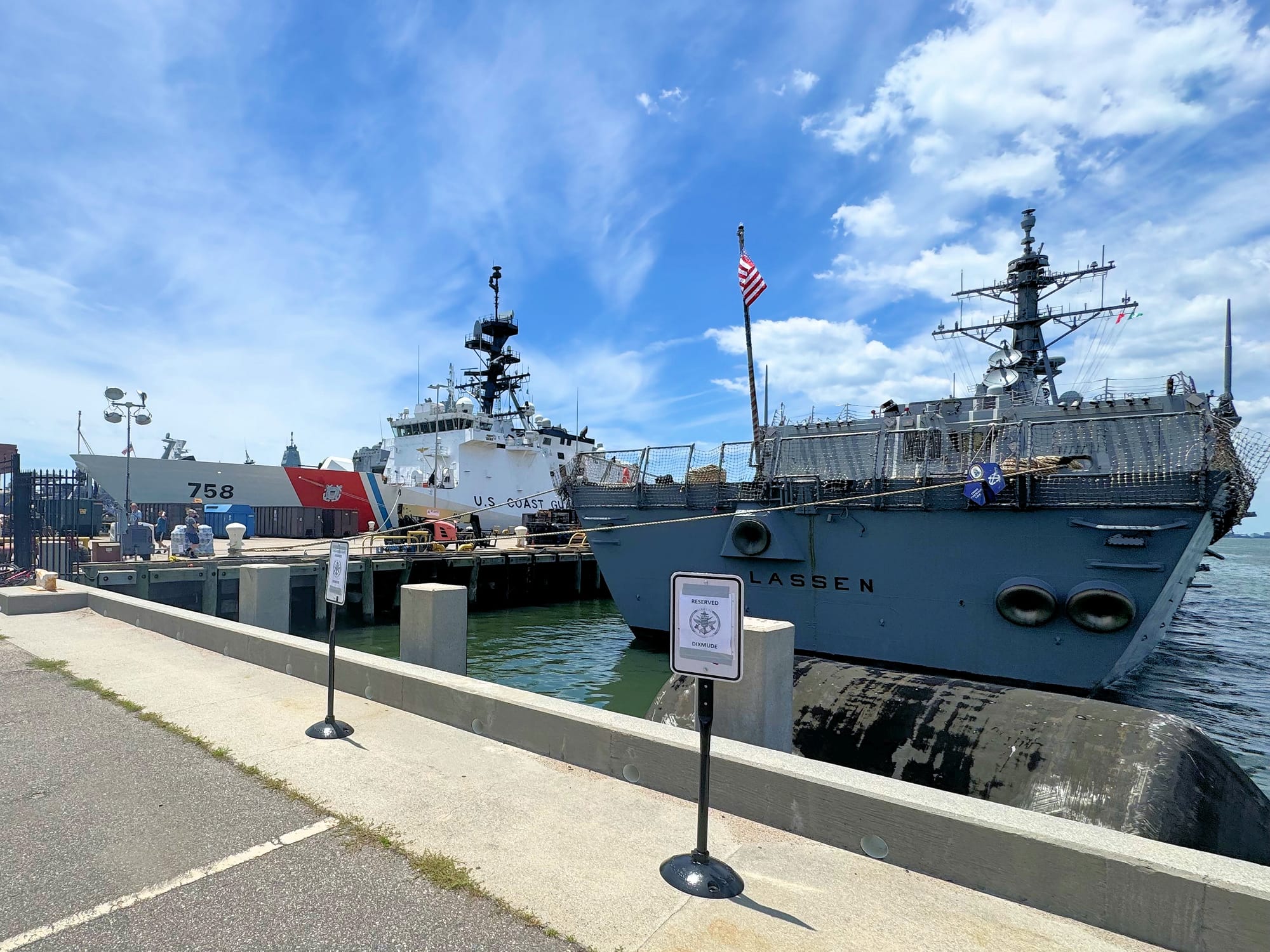 America/VA250 event, 2026 Fleet Week, US Coast Guard Cutter Stone & USS Lassen, Naval Station Norfolk, Norfolk, VA, June 20, 2026 [Photo: S Cobaugh]