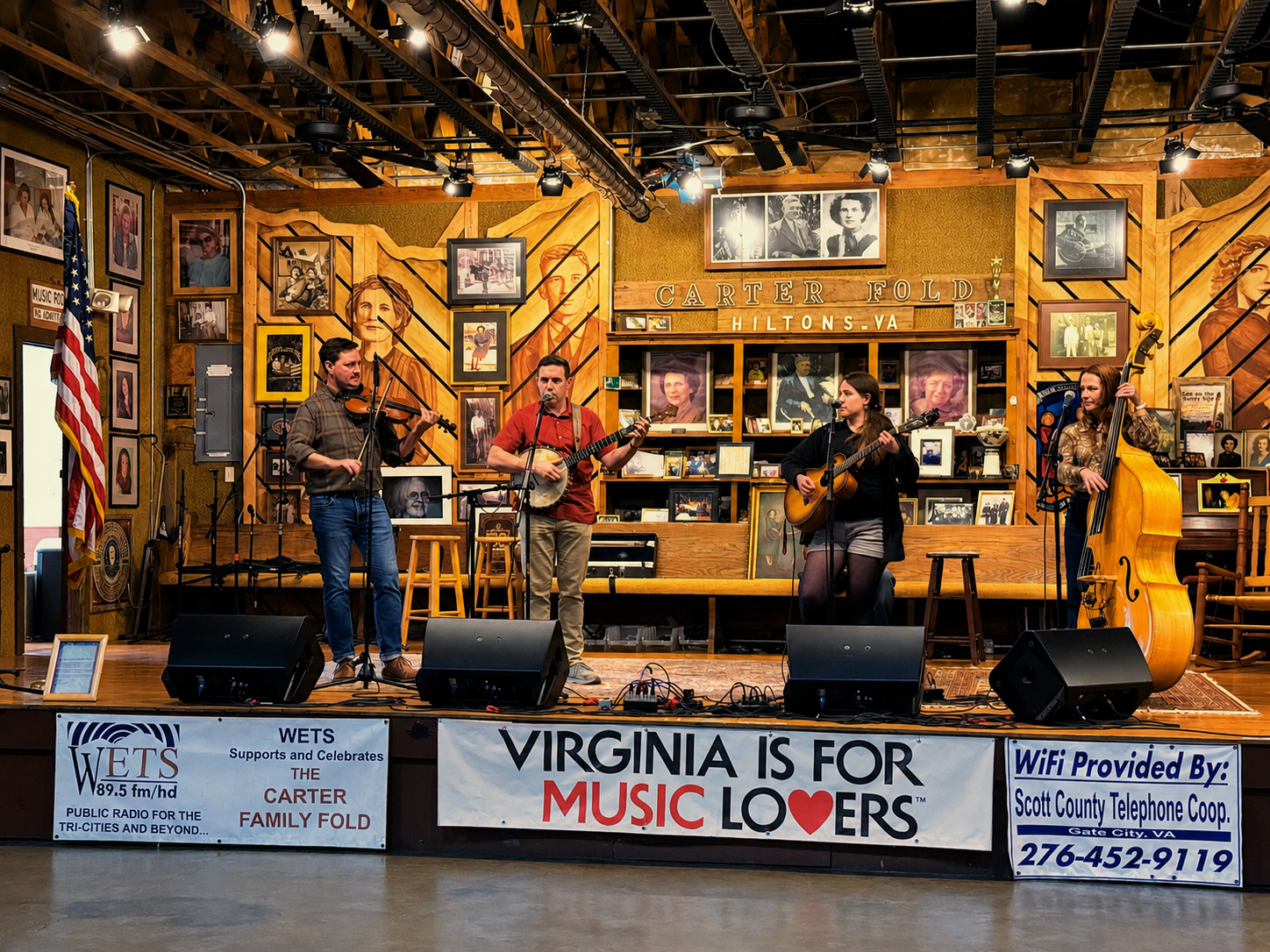 The Empty Bottle String Band, Carter Family Fold, Hiltons, VA, March 14, 2026 [Photo: S Cobaugh]