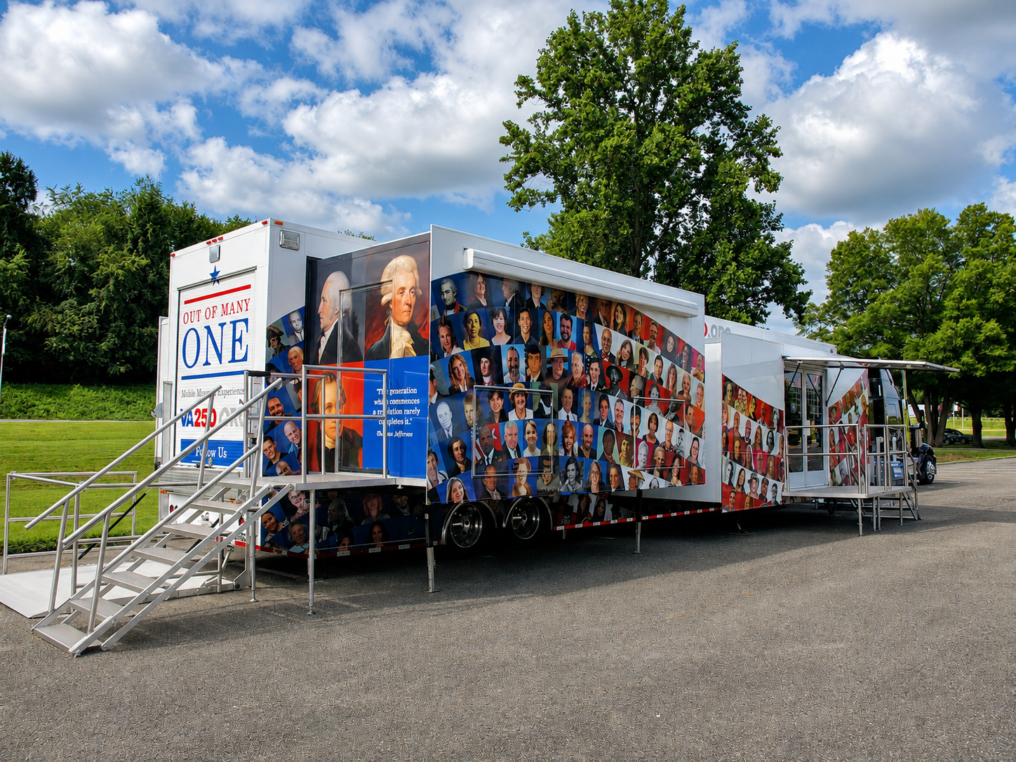 VA 250 Mobile Exhibit, Virginia Highlands Festival, Abingdon, VA, July 27, 2025 [Photo: J Lowry]