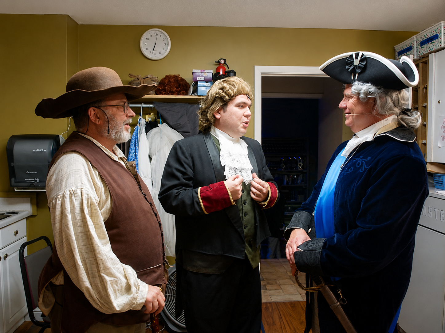 Back Stage, "The Voice, The Pen, The Sword," LampLight Theatre, Kingsport, TN, July 3, 2026 [Photo: S Cobaugh]