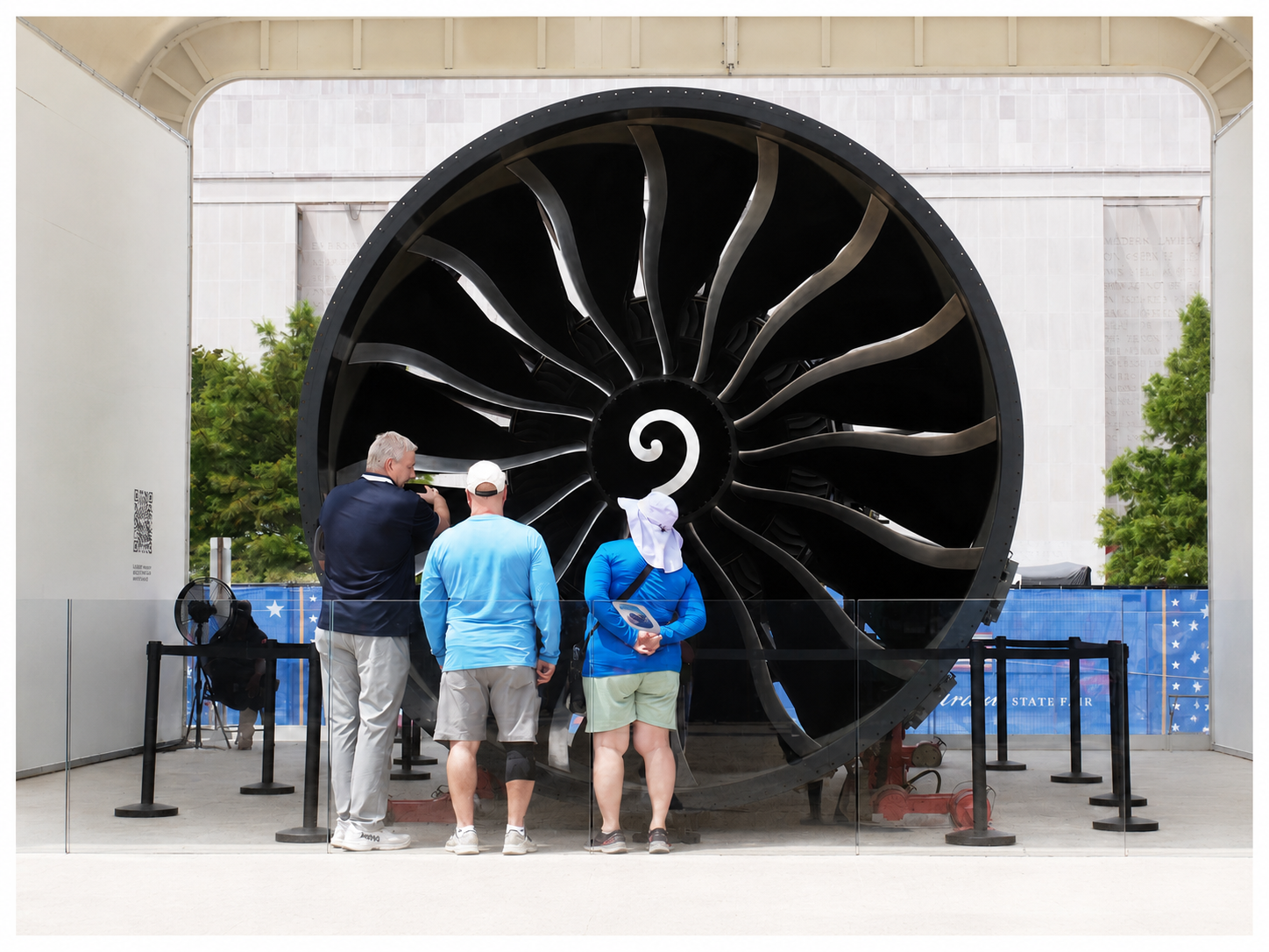 Freedom 250 event: GE9X, the world's largest jet engine, with over an 11-foot diameter, is being built by General Electric Aerospace for Boeing's 777X, The Great American State Fair, National Mall, Washington, DC, July 8, 2026 [Photo: S Cobaugh]