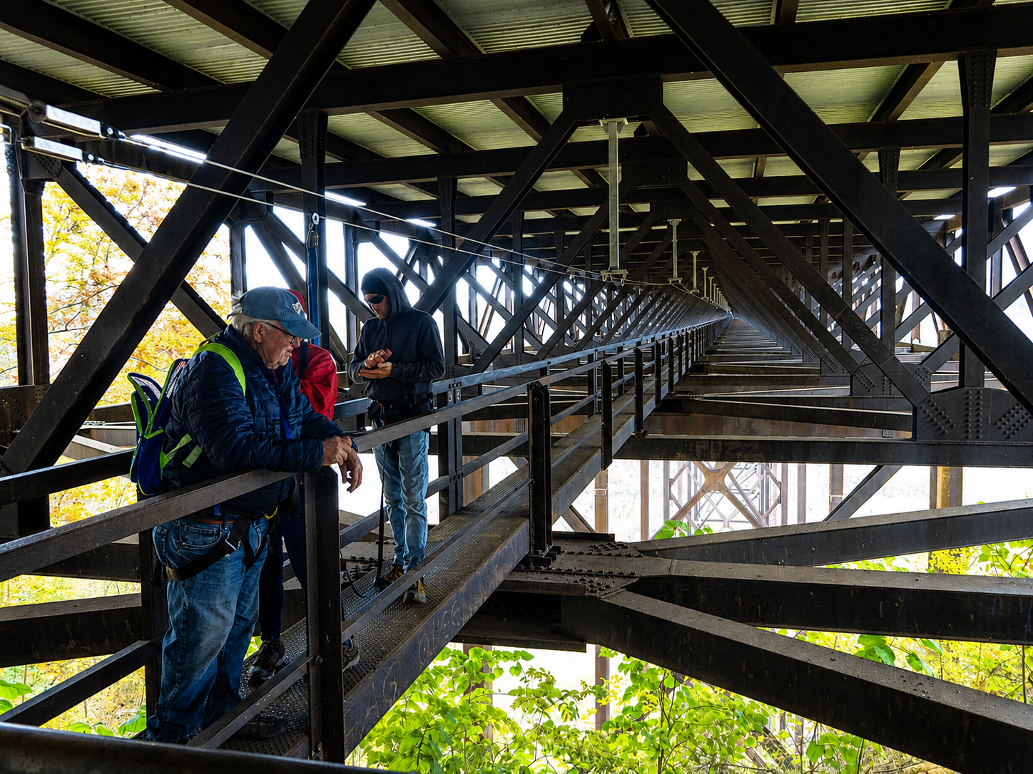 Bridge Walk, New River Gorge Bridge, New River Gorge National Park & Preserve, Victor, WV, October 26, 2022 [Photo: S Cobaugh]