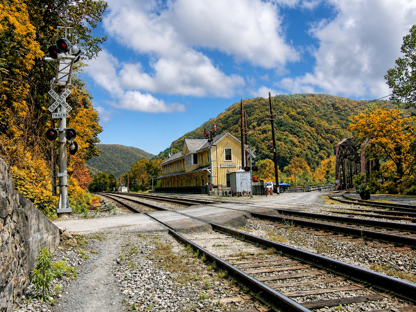 Town of Thurmond, New River Gorge National Park & Preserve, WV, October 26, 2022 [Photo: J Lowry]