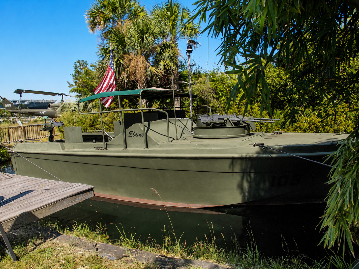 PBR patrol boat at the Vietnam Experience, Patriots Point Naval & Maritime Museum, Mt. Pleasant, SC [Photo: J Lowry]