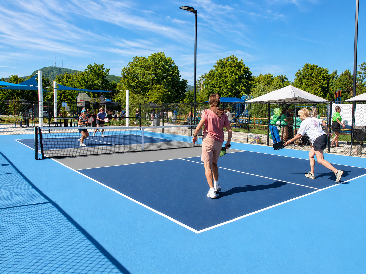 Party at the Park event: Local residents try out America's fastest-growing sport at Riverwalk Park's pickleball courts at Riverwalk Park, Kingsport, TN, July 31, 2026 [Photo: S Cobaugh]