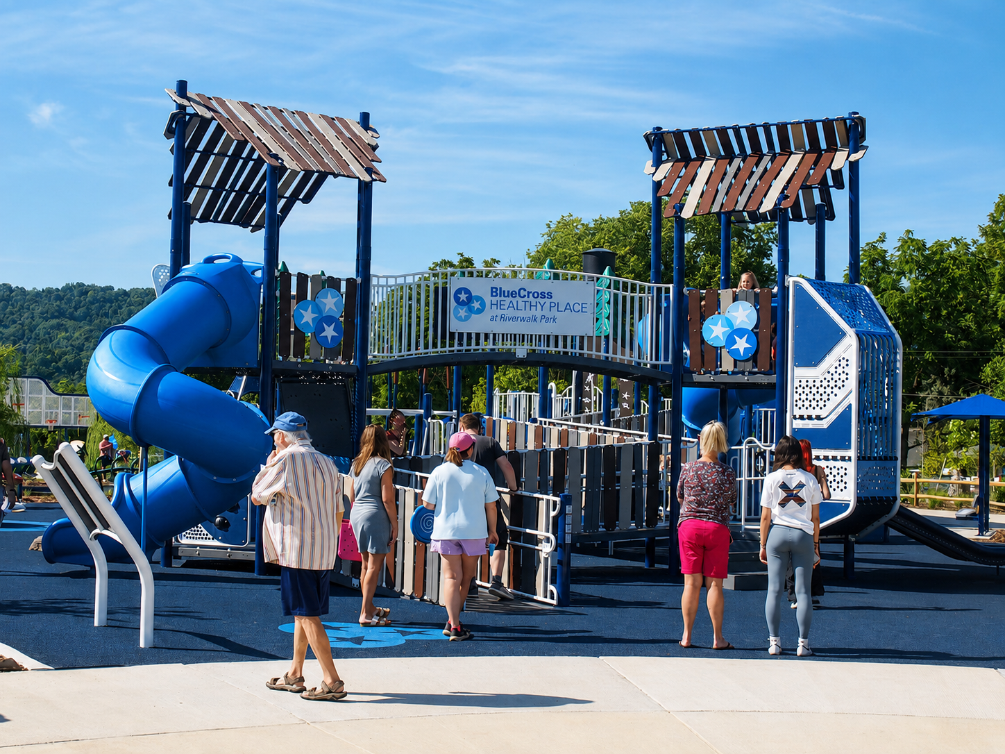 Party at the Park: Children explore some of the attractions at Riverwalk Park, Kingsport, TN, July 31, 2026 [Photo: J Lowry]