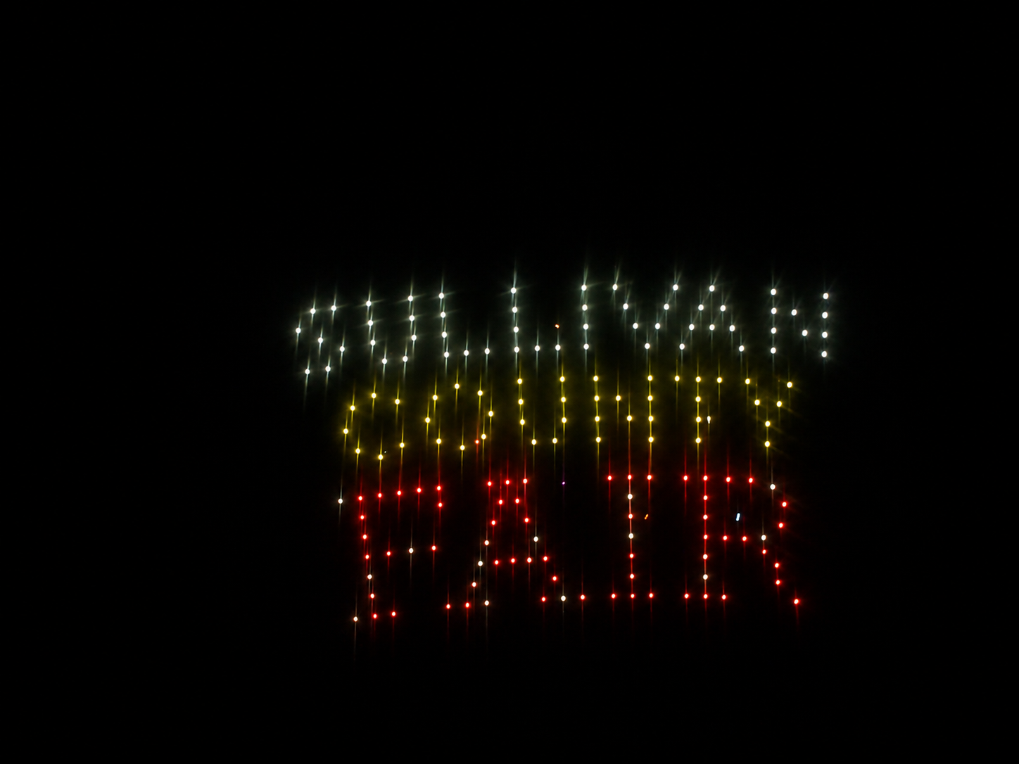 "Sullivan County Fair" was carved into the night sky above Piney Flats, Tenn., on August 7 and 8, 2026. [Photo: S Cobaugh]