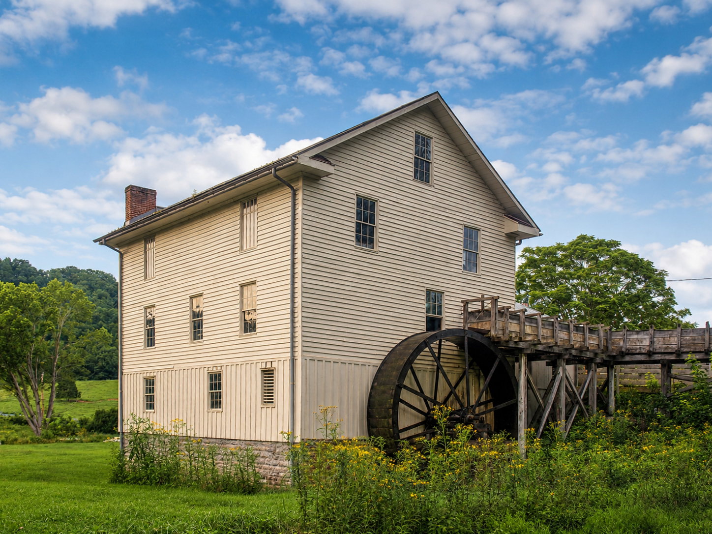 White’s Mill, a historic grist mill in Abingdon, Va., is one of the stops featured on Experience Appalachia trolley tours. The restored circa 1840 mill and surrounding property offer visitors a look at the region’s agricultural and milling heritage. [Photo: S Cobaugh]