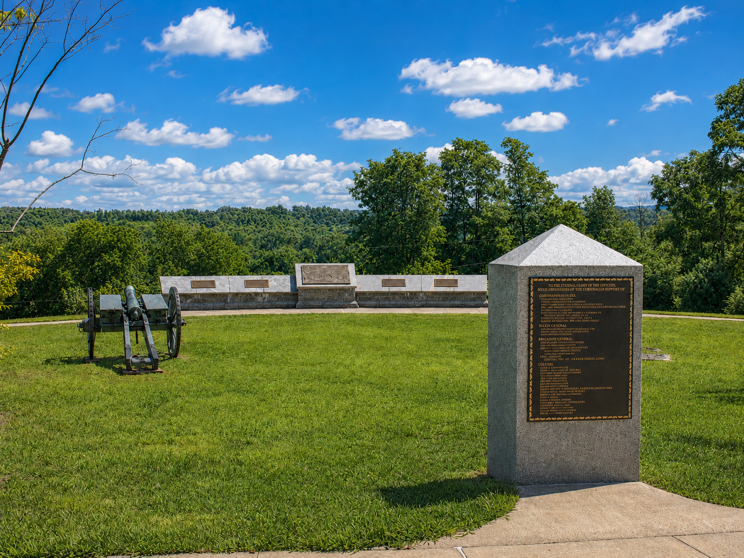 America 250: This location north of the battlefields marks the Saratoga Surrender Site at Saratoga National Historical Park near Schuylerville, N.Y. British Lt. Gen. John Burgoyne surrendered to American Maj. Gen. Horatio Gates here on Oct. 17, 1777, in what the National Park Service describes as the first time the British Army surrendered to another country. [Photo: D Dymond, Aug. 21, 2026]