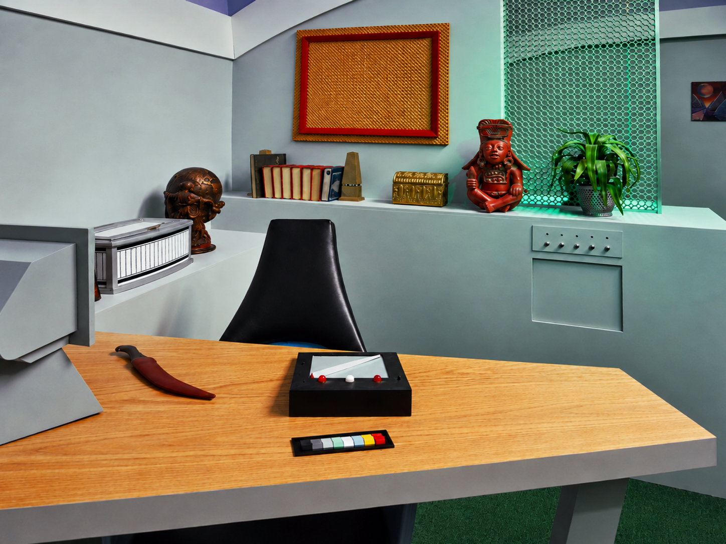 Captain Kirk's quarters on the U.S.S. Enterprise were often converted to serve the same function for other officers. It is one of many iconic rooms inside the Star Trek Original Series Set Tour in Ticonderoga, N.Y. [Photo: S Cobaugh, Aug. 21, 2026]
