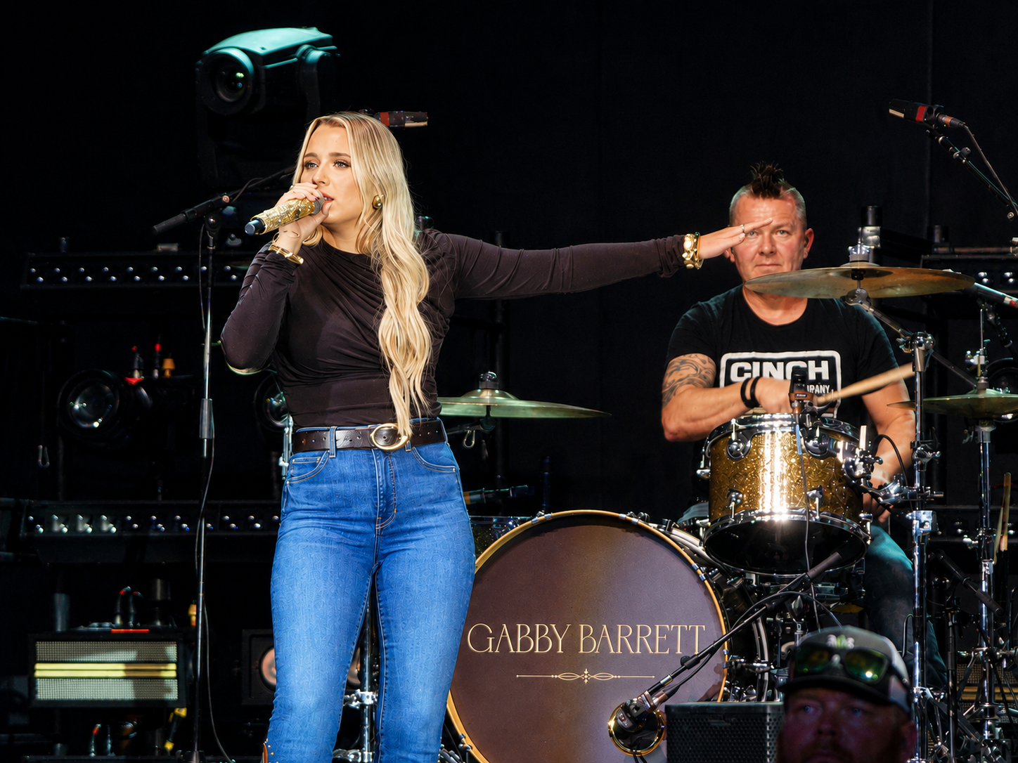 Gabby Barrett sings from center stage during an appearance at the 100th Appalachian Fair on Aug. 27, 2026, in Gray, Tenn. Barrett’s 2019 single “I Hope” became a major crossover success, helping establish her as one of country music’s best-known young artists. [Photo: S Cobaugh]