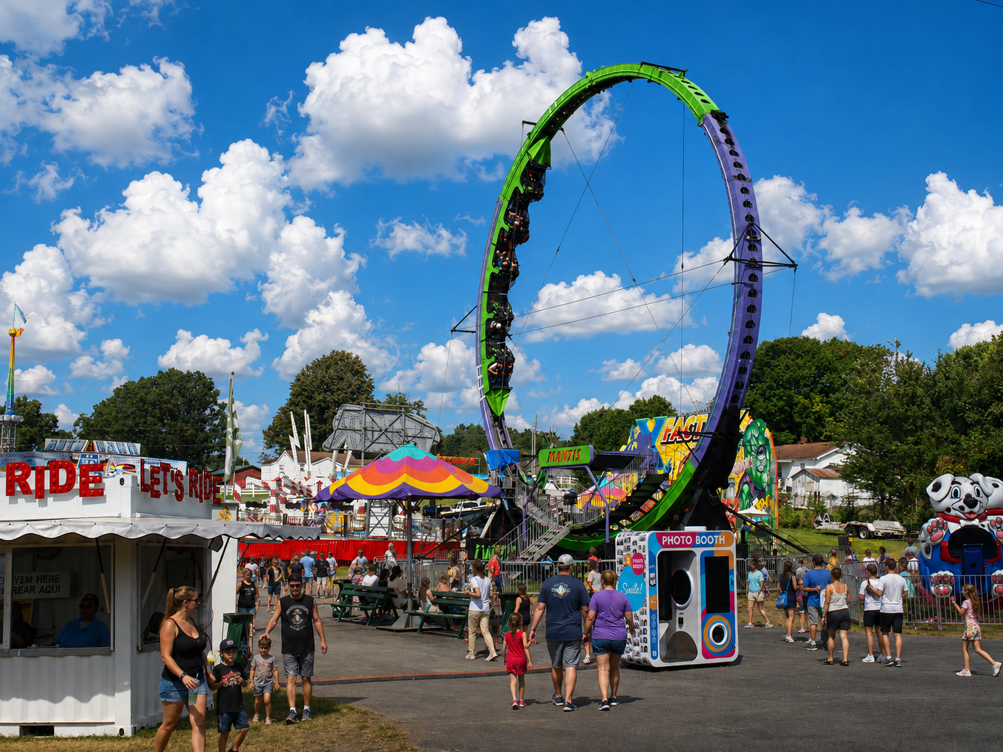 A midway with over 40 rides was a central part of the Appalachian Fair, held on Gray, Tenn., from Aug. 22-29, 2026. The fair, which is celebrating its 100th anniversary is one of the largest regional fairs in the state. [Photo: J Lowry]