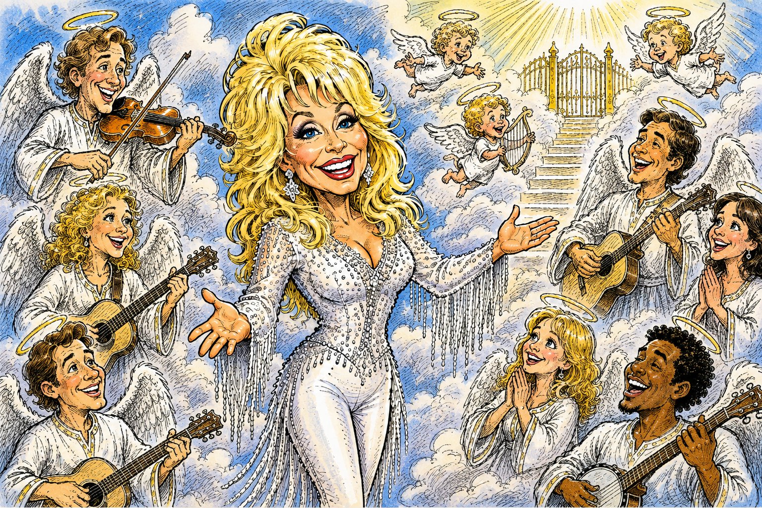 Dolly Parton, Tennessee icon, 1946-2026 [Cartoon: Eventis Media News Service]