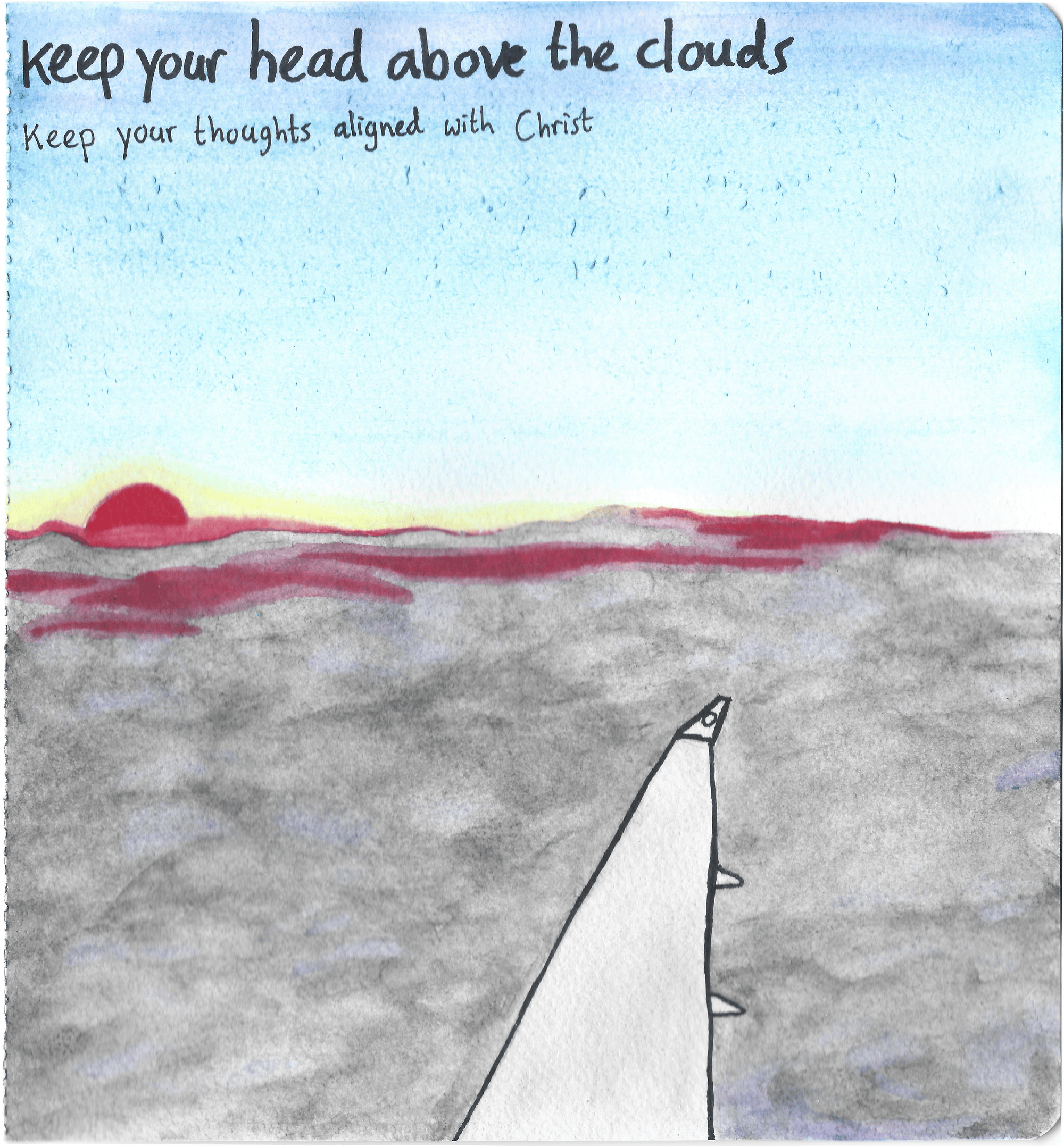 Houd je hoofd boven de wolken