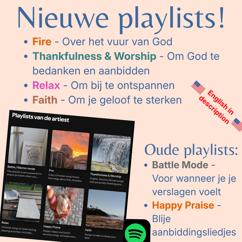 Nieuwe Playlists (bestaande liedjes)