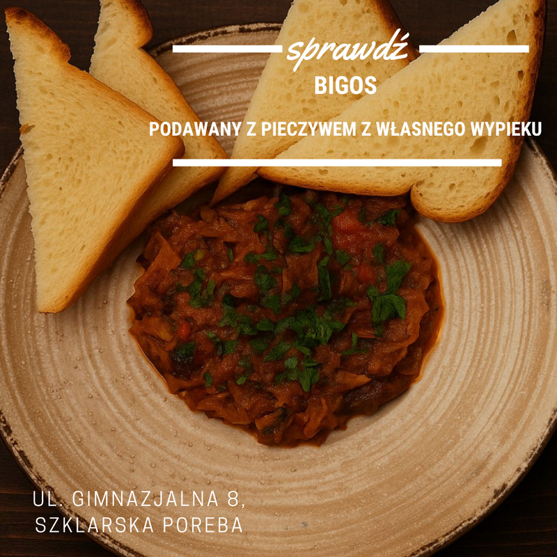 BIGOS Z PIECZYWEM Z WŁASNEGO WYPIEKU