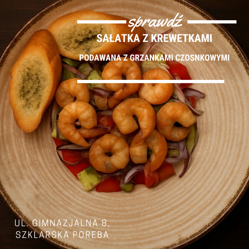 SAŁATKA Z KREWETKAMI KRÓLEWSKIMI