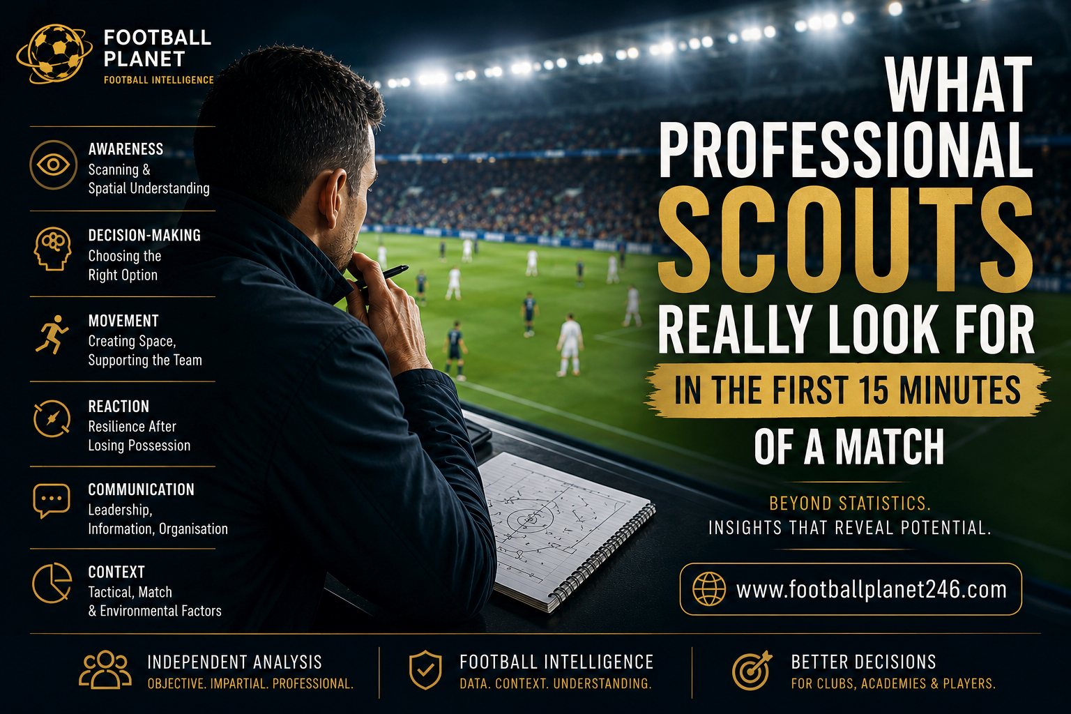 What Professional Scouts Really Look For in the First 15 Minutes of a Match