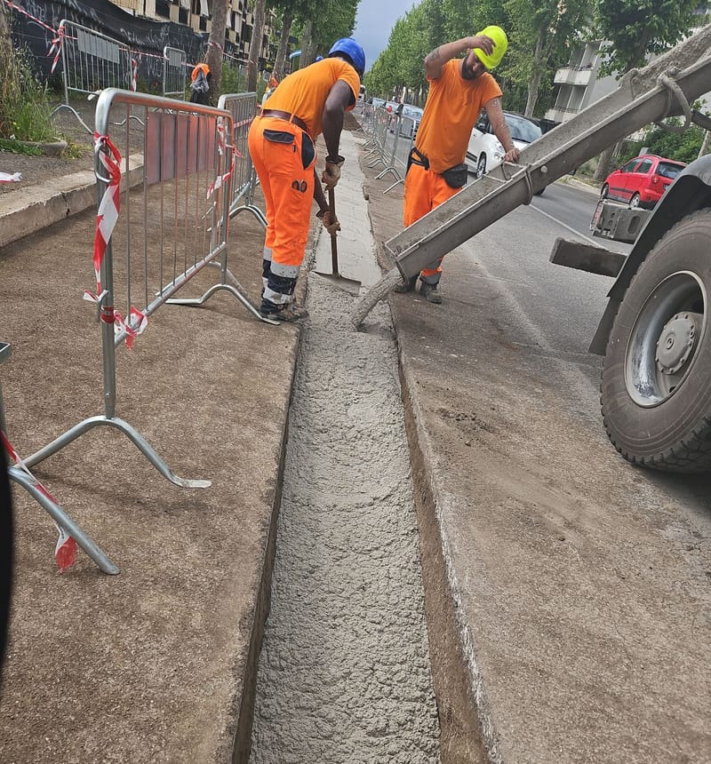 Alcuni Lavori stradali e demolizioni effettuate