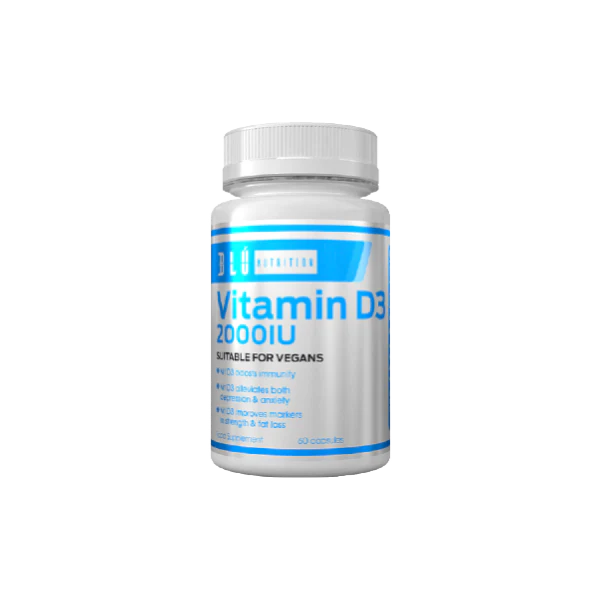 Blu Nutrition Vitamin D3 (vegan Friendly) 2000iu - 60 Caps