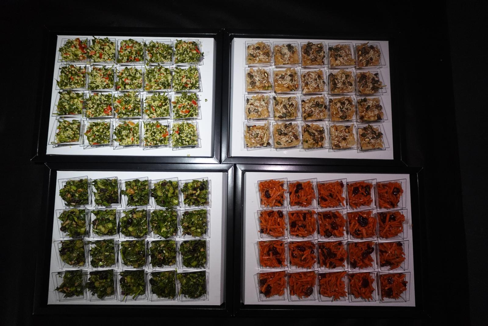 מגש כוסות סלט טאבולה - 20 כוסות אישיות - 240₪