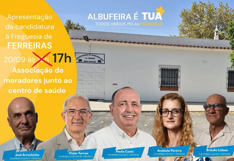 Apresentação dos Candidatos à Junta de Freguesia de Ferreiras