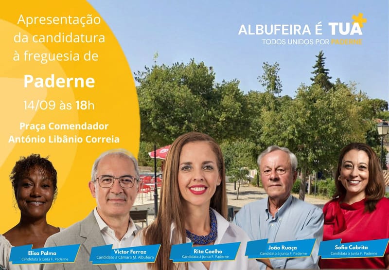 Apresentação dos Candidatos à Junta de Freguesia de Paderne