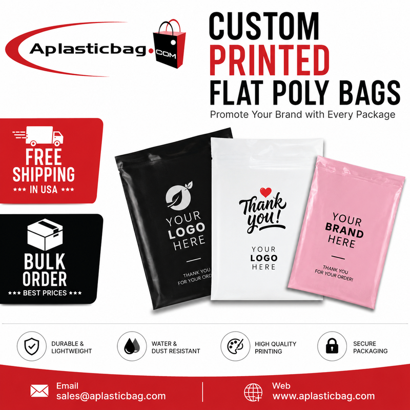 How Flat Poly Bags with Logo Improve Packaging Efficiency