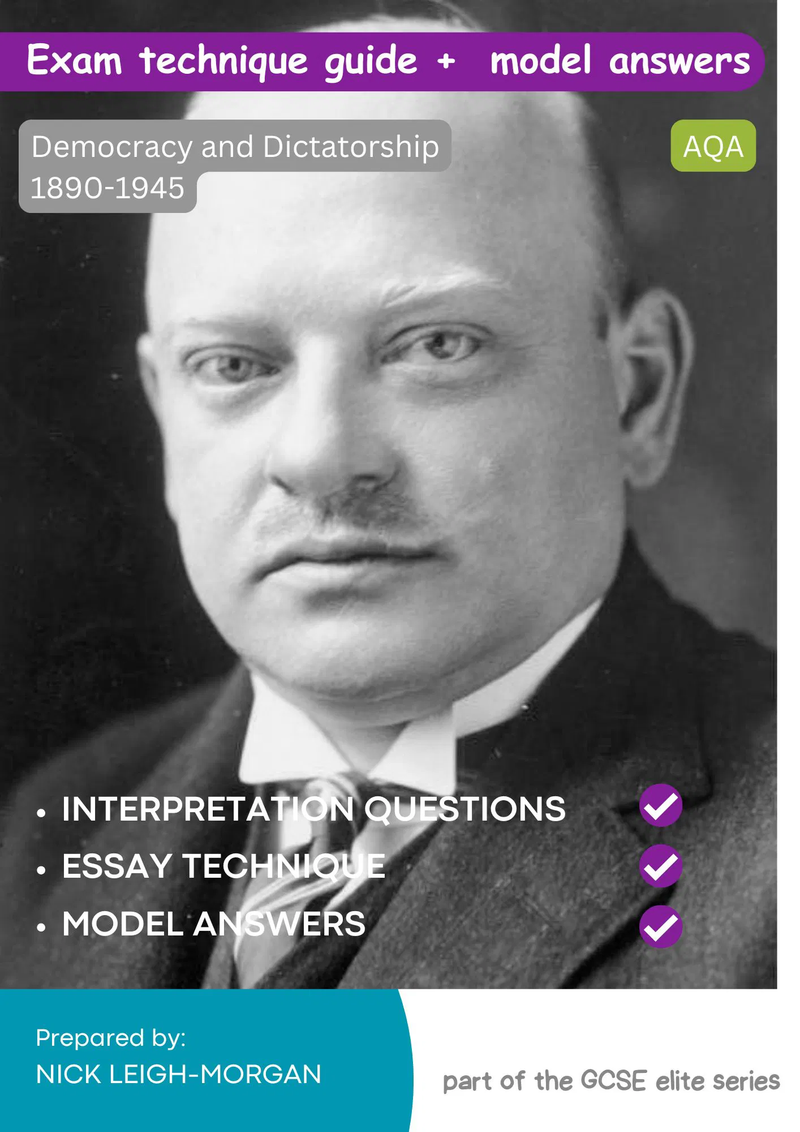 AQA:  Democracy and Dictatorship, 1890 - 1945