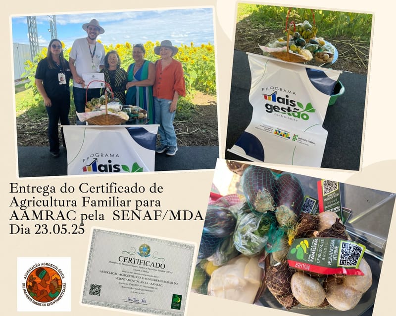 Entrega do Certificado da  Agricultura Familiar