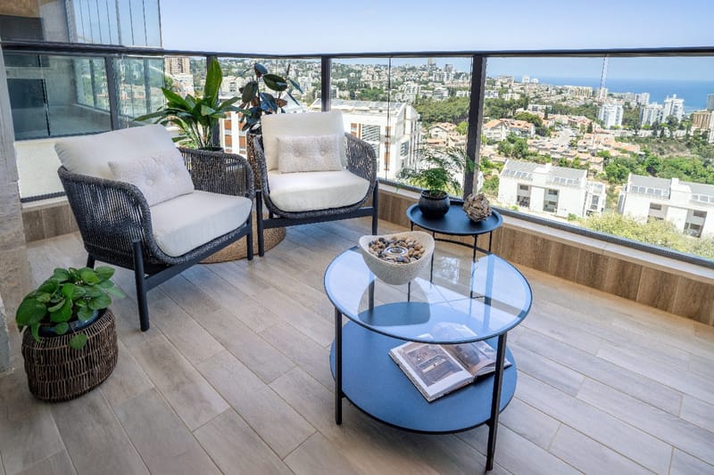 עיצובי חלל המגורים ומרפסות