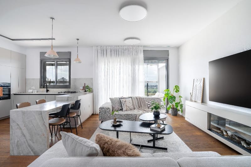 עיצובי חלל המגורים ומרפסות