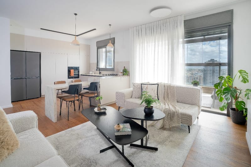 עיצובי חלל המגורים ומרפסות