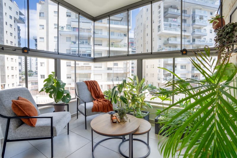 עיצובי חלל המגורים ומרפסות