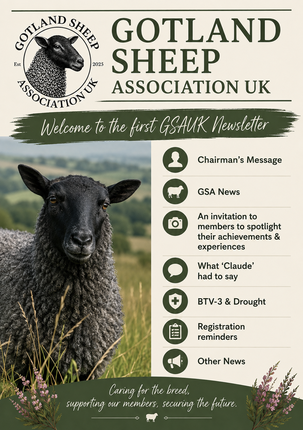 Gotland Sheep Association Newsletter - Edition 1