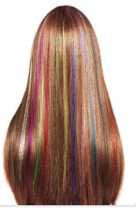 Fairy tinsel bundle extension or Colored hair extension
