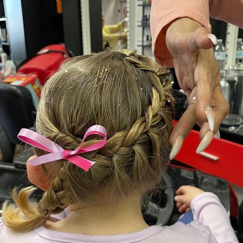 Bang Trim and Braid