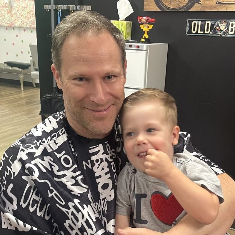 Dad and Lads Barbershop Haircut