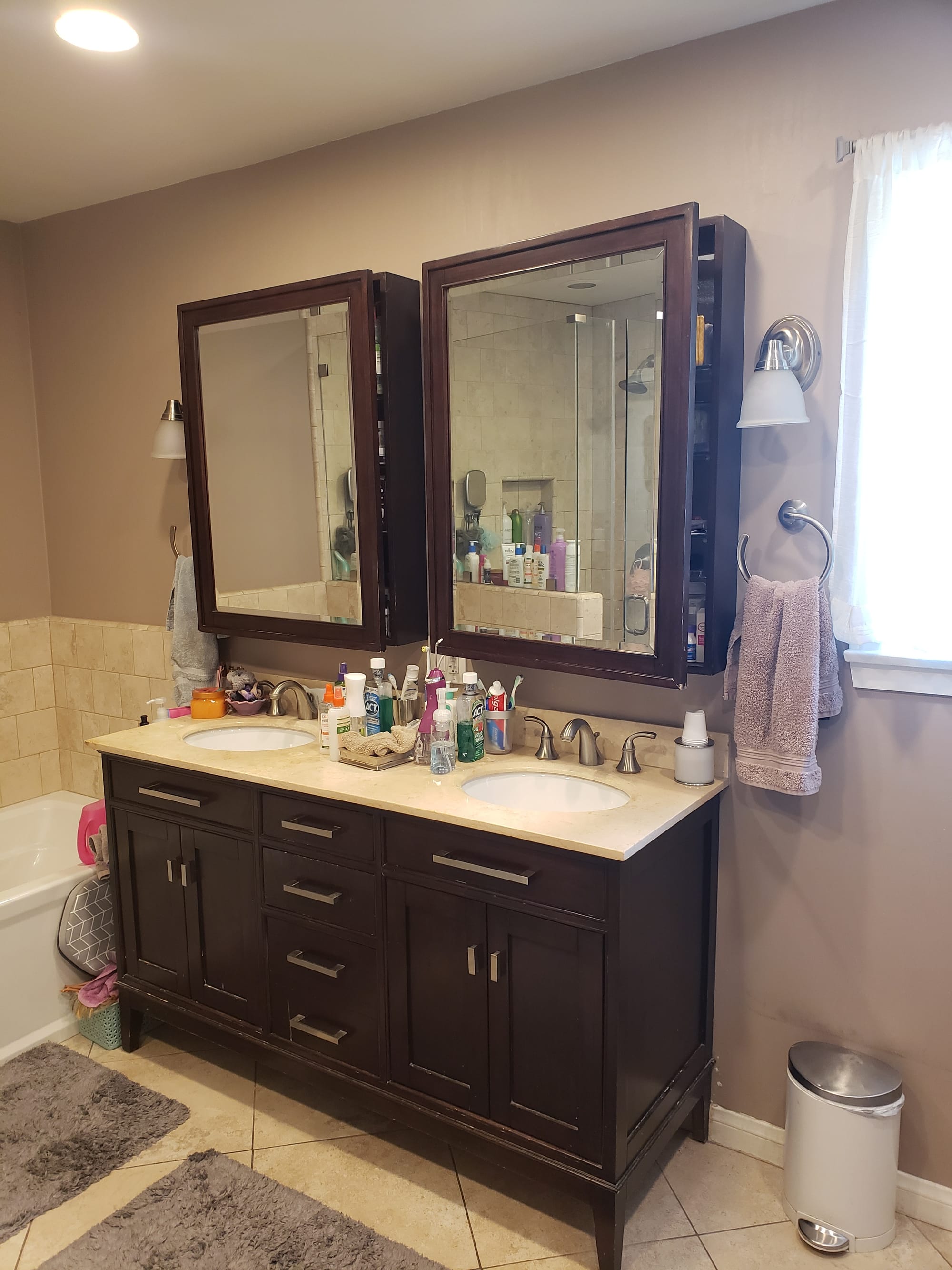 The Old Sherman Oaks Master Bathroom Before Remodeling - 91403