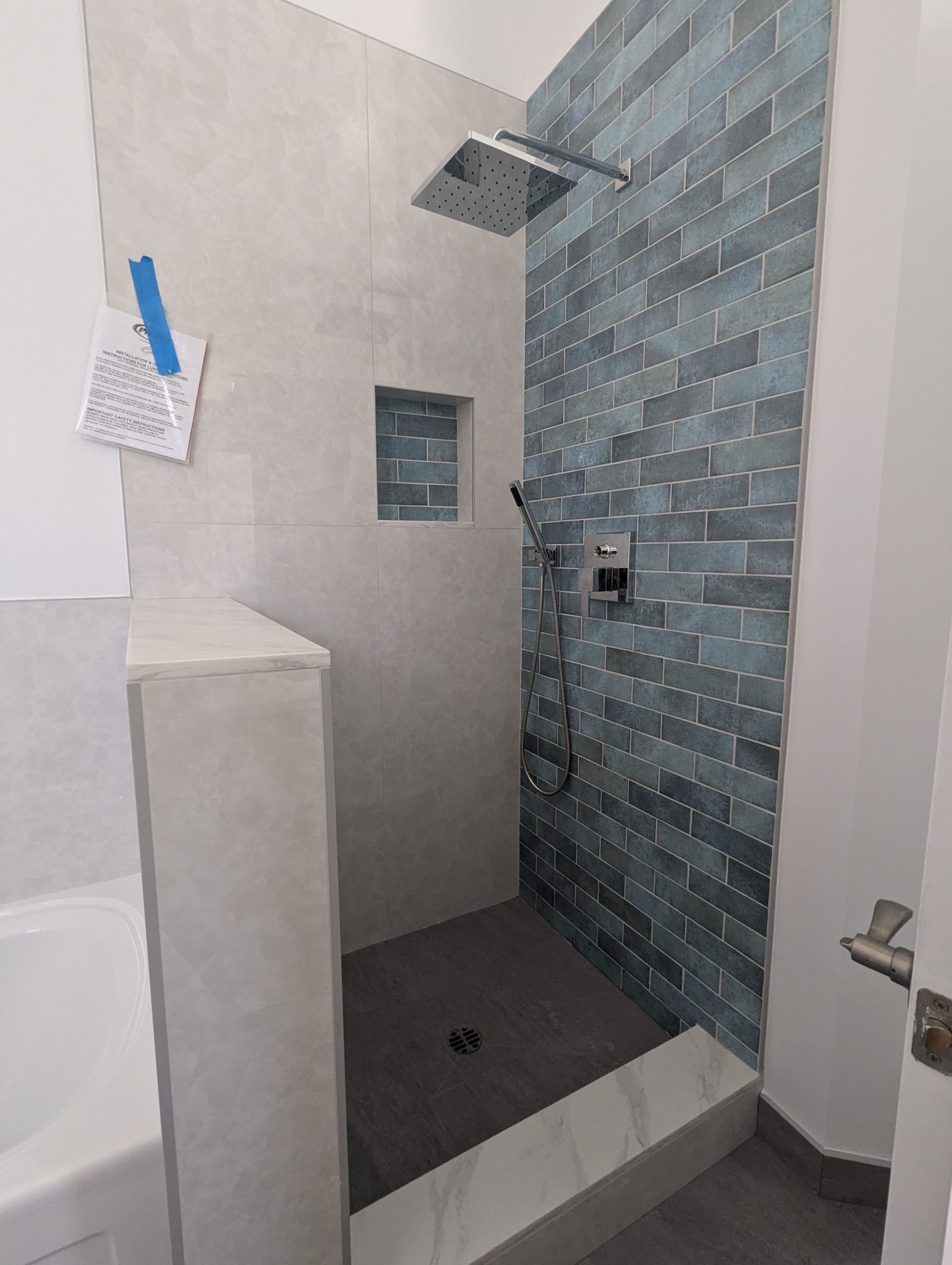Santa Monica Master Bathroom Shower  - BEFORE REMODELING