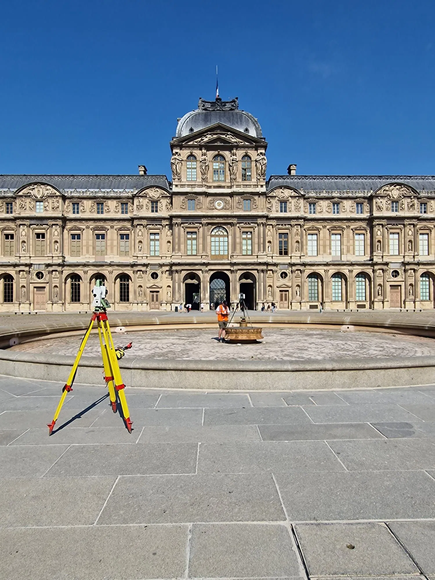 Relevé d'architecture cour carré du Louvre